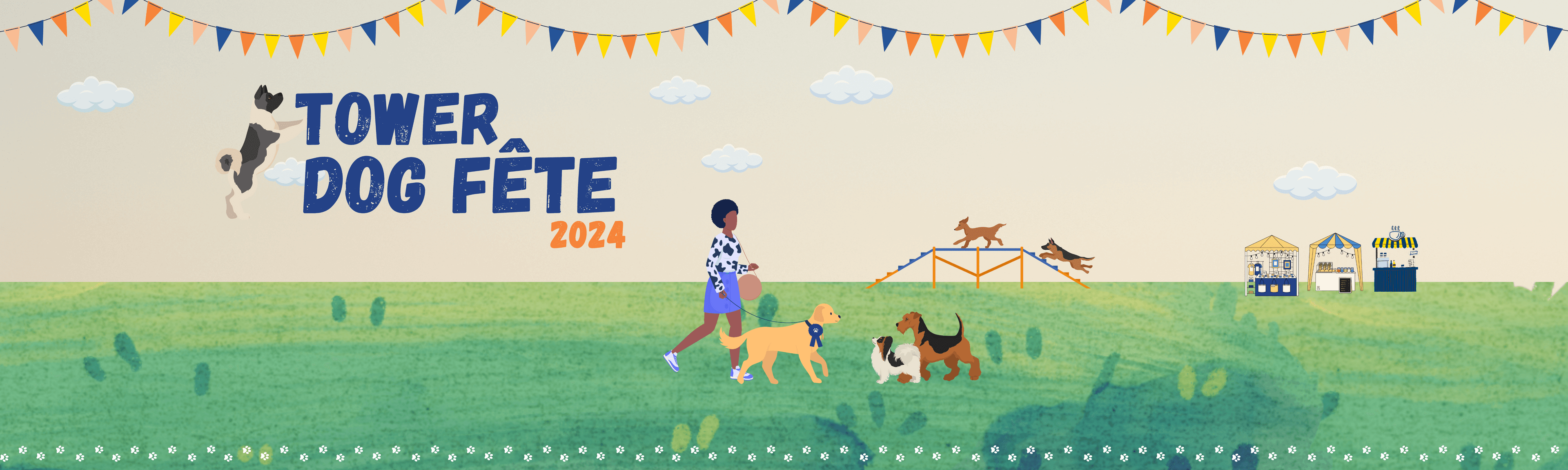 Dog Fete 2024 (Outdoor Banner (120 in x 36 in)) final_1